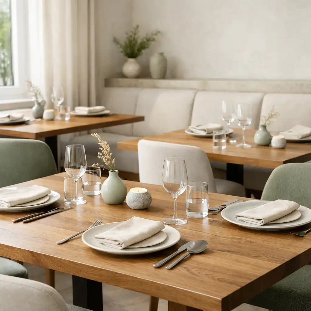 Elegancka przestrzeń restauracyjna