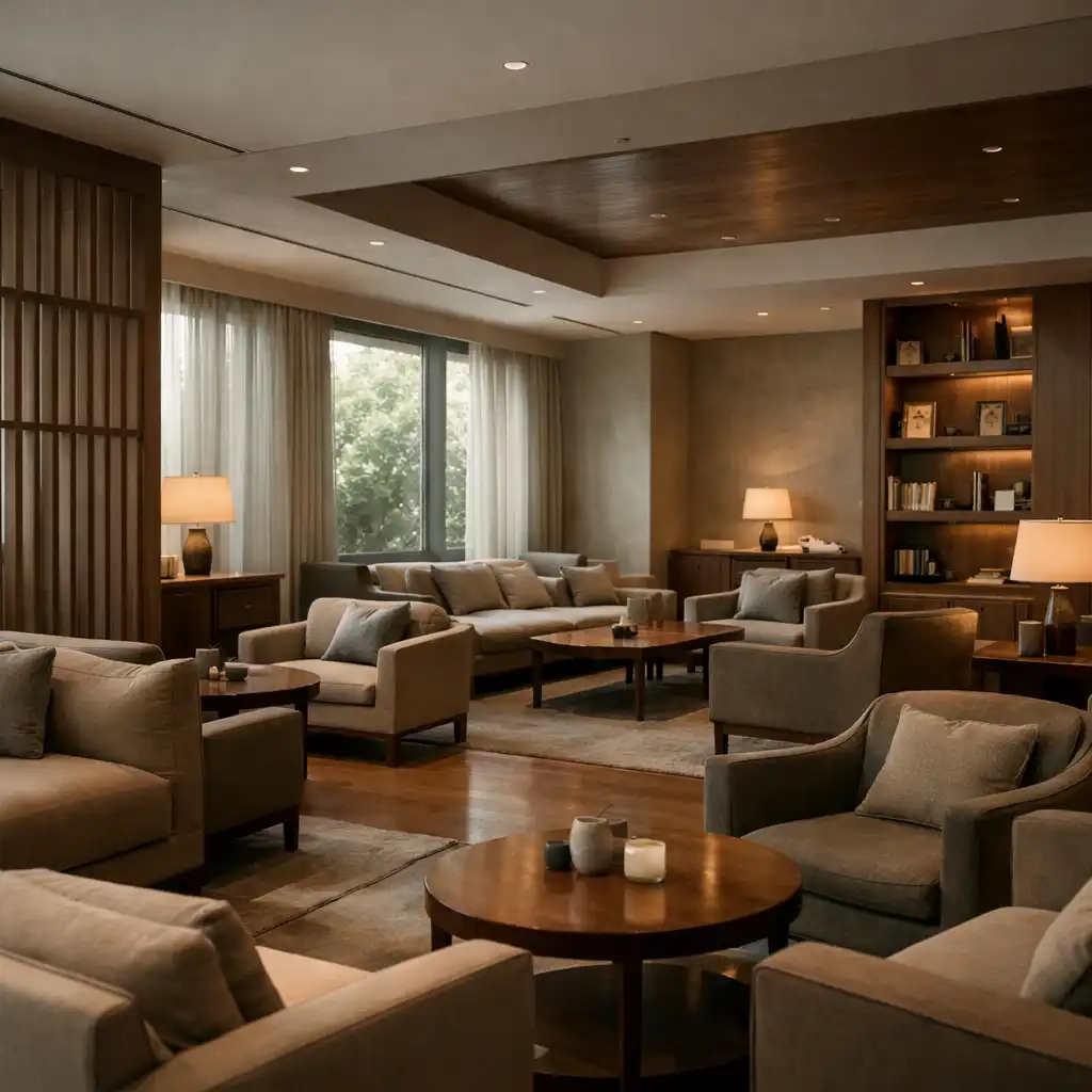 Elegancka, prywatna przestrzeń lounge